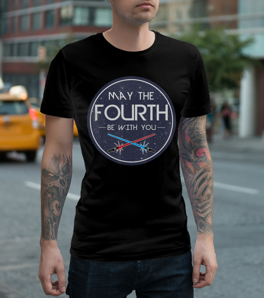 May The Fourth Be With You Lightsaber Clash Star Wars T-Shirt