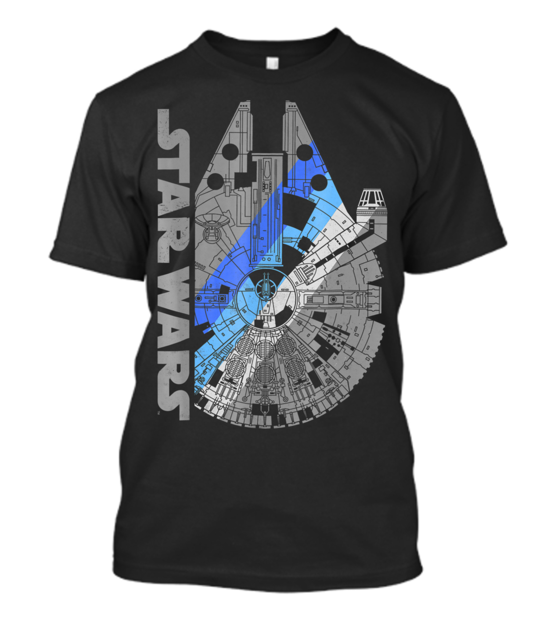 Star Wars Millennium Falcon Blue Shadow T-Shirt