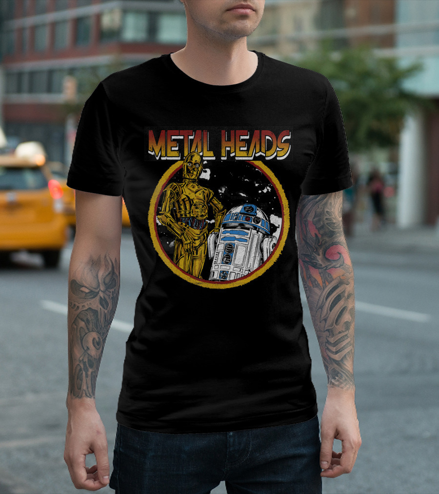 Metal Heads Star Wars R2-D2 C-3PO Circle T-Shirt