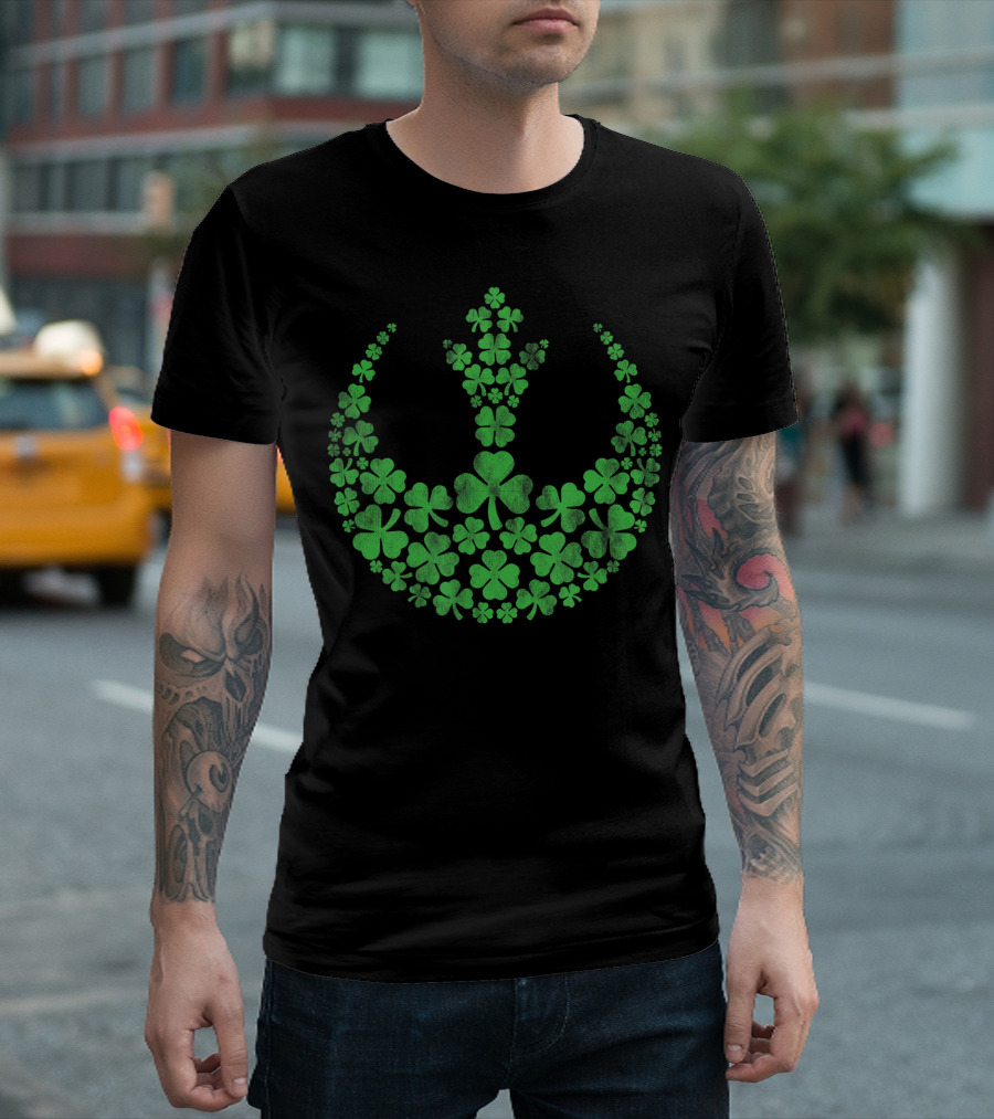 Star Wars Rebel Alliance Shamrock St Patricks Day Yv T-Shirt