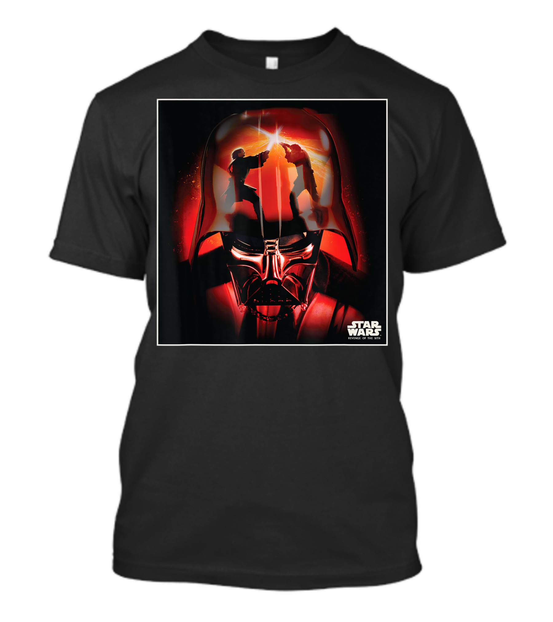 Star Wars Revenge Of The Sith Darth Vader Lightsaber Duel Scene T-Shirt