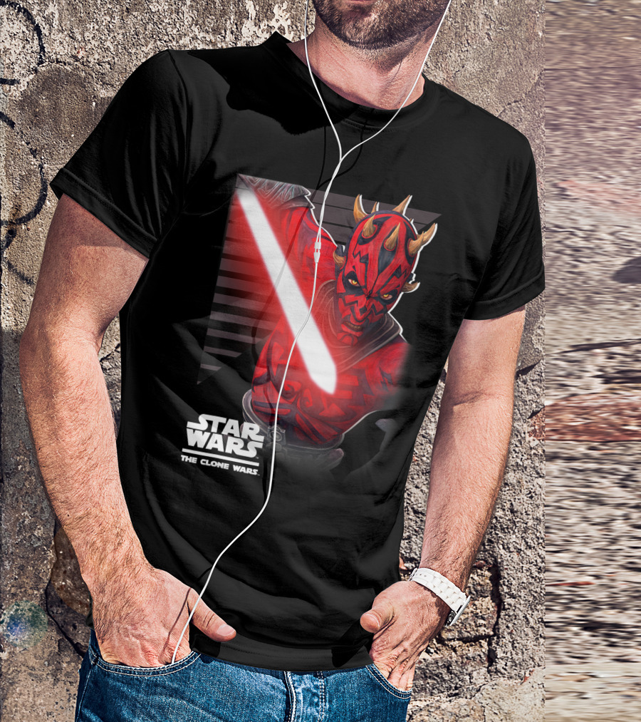 Star Wars The Clone Wars Darth Maul Lightsaber Duel T-Shirt