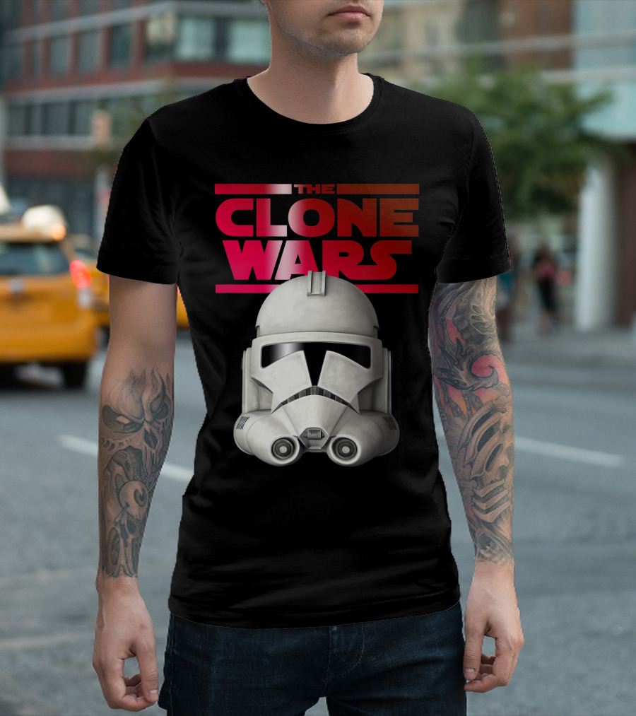 Star Wars The Clone Wars Trooper Helmet Iconic T-Shirt