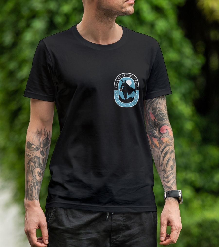Legendary Warrior Greatest In The Galaxy Star Wars The Mandalorian Chest T-Shirt