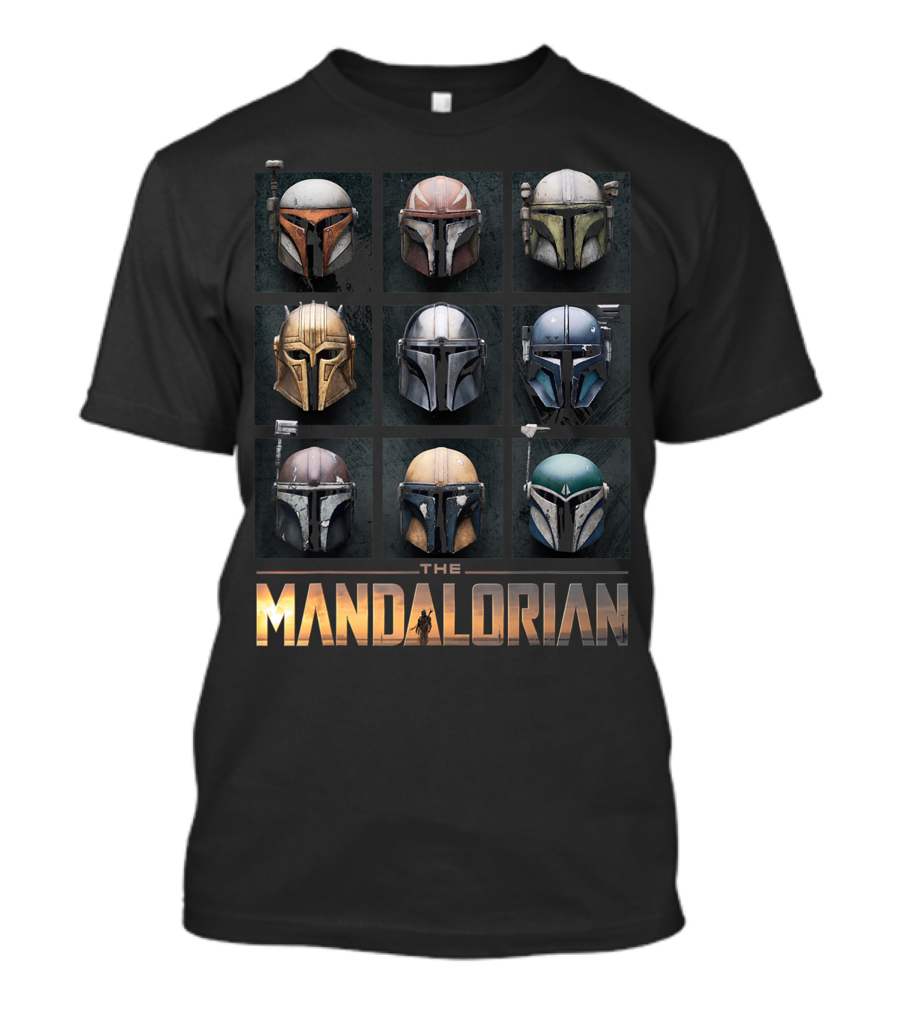 Star Wars The Mandalorian Helmet Collection Box Up T-Shirt
