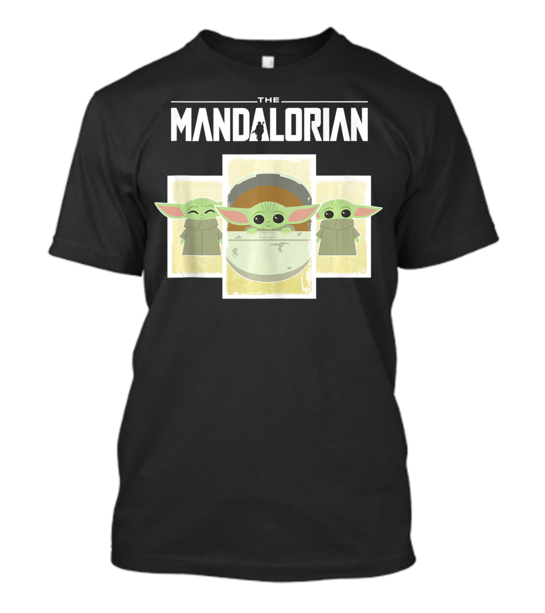 The Mandalorian The Child Cartoon Panels Star Wars Fan Favorite T-Shirt