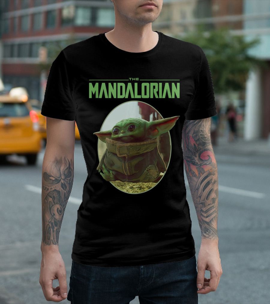 The Mandalorian The Child Grogu Circle T-Shirt