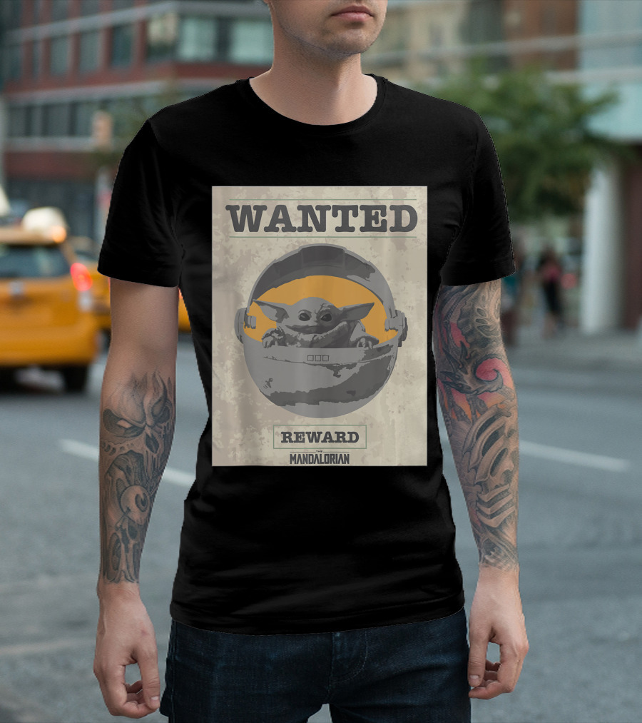 Wanted Reward The Mandalorian The Child T-Shirt