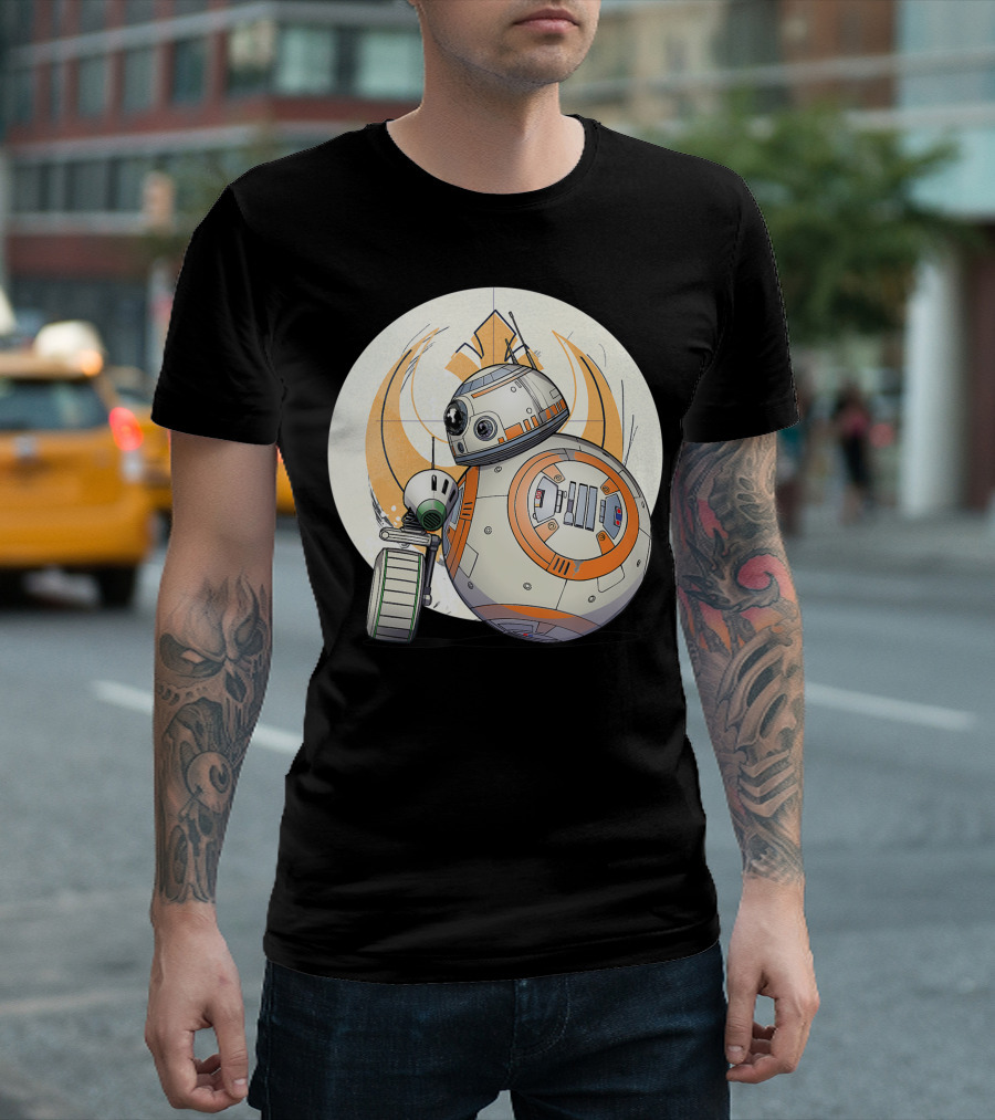 Star Wars The Rise Of Skywalker BB-8 D-O Droid Friends Rebel Alliance T-Shirt