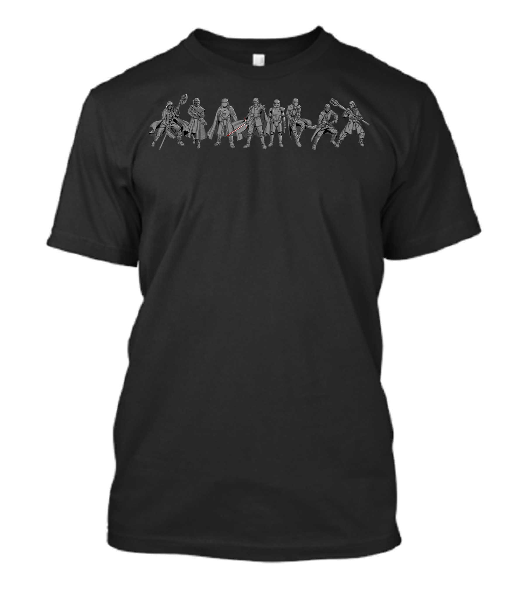 Star Wars The Rise Of Skywalker Knights Of Ren Characters Lineup T-Shirt