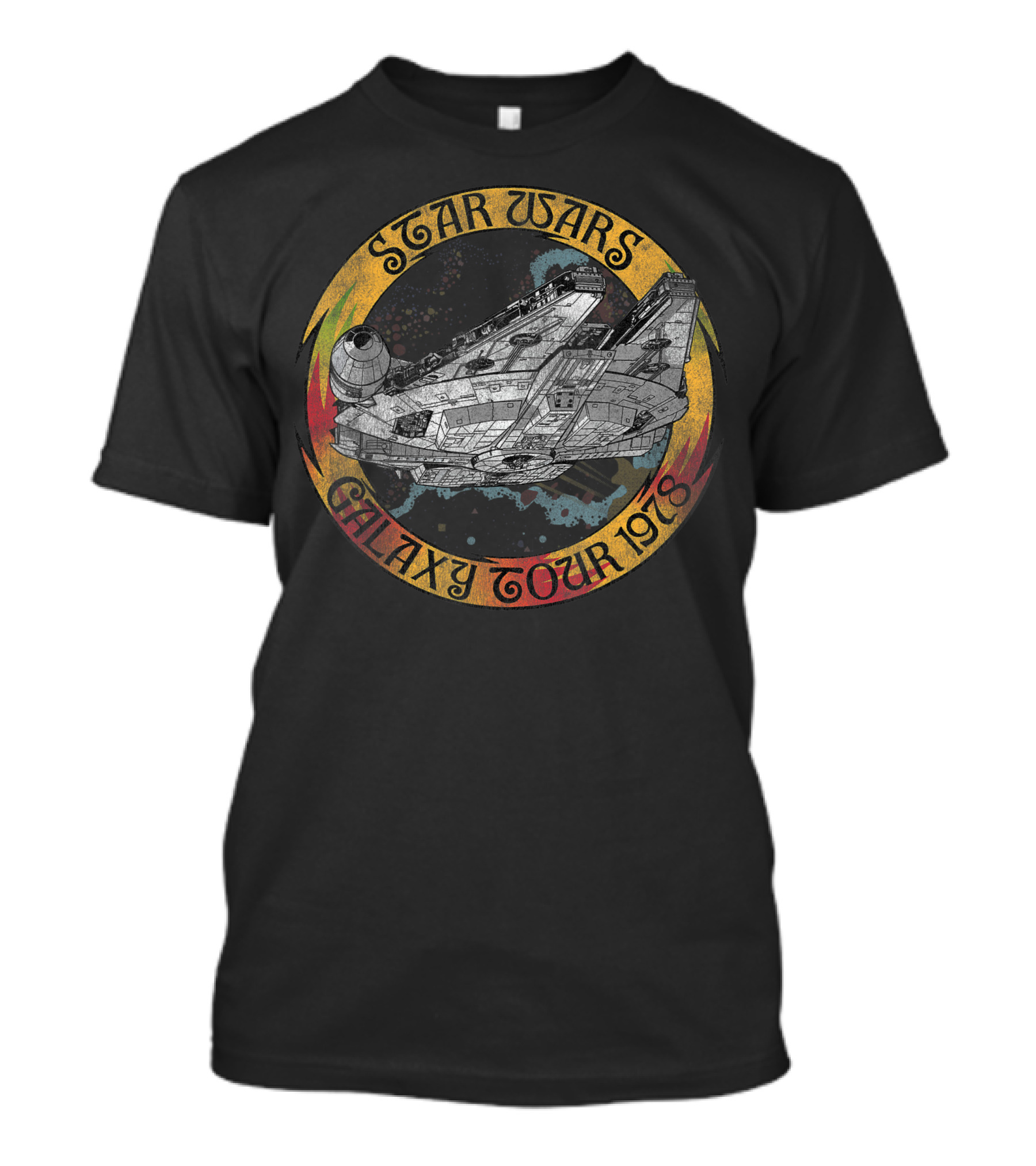 Star Wars Galaxy Tour 1978 Vintage Millennium Falcon T-Shirt