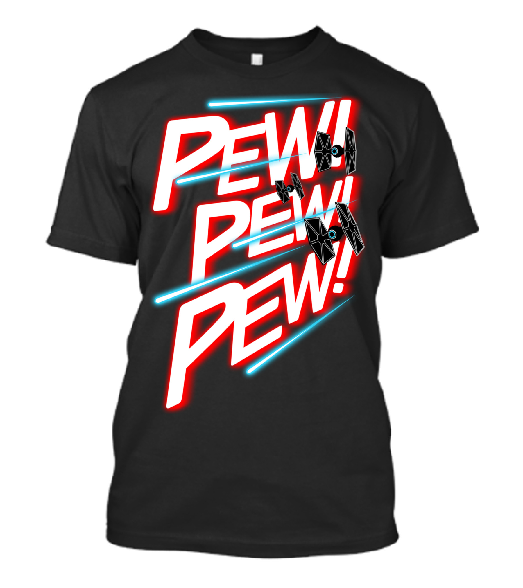 Star Wars TIE Fighter Pew Pew Pew With Iconic Space Battle Sound Effects T-Shirt