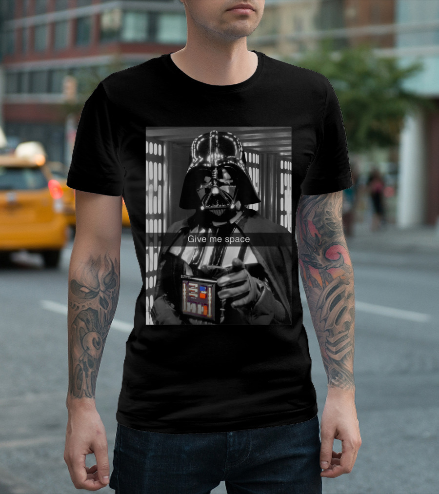 Star Wars Darth Vader Give Me Space Retro Photo T-Shirt