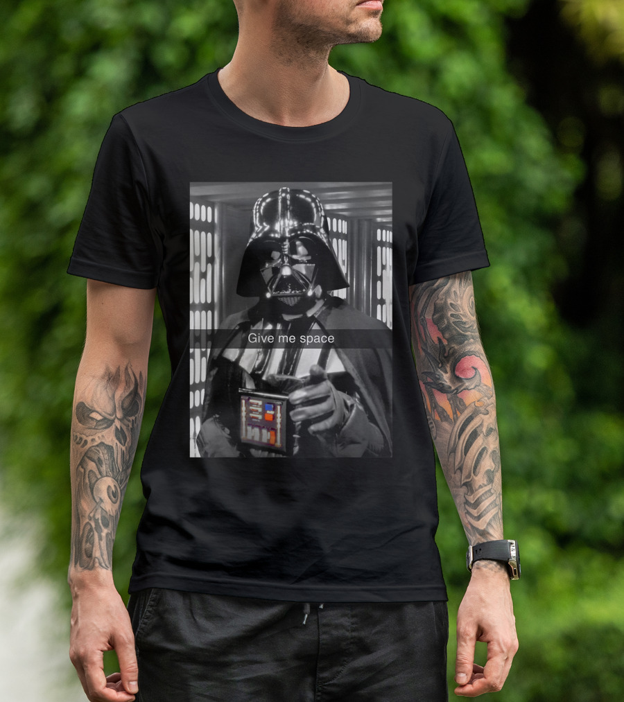Star Wars Darth Vader Give Me Space Retro Photo T-Shirt