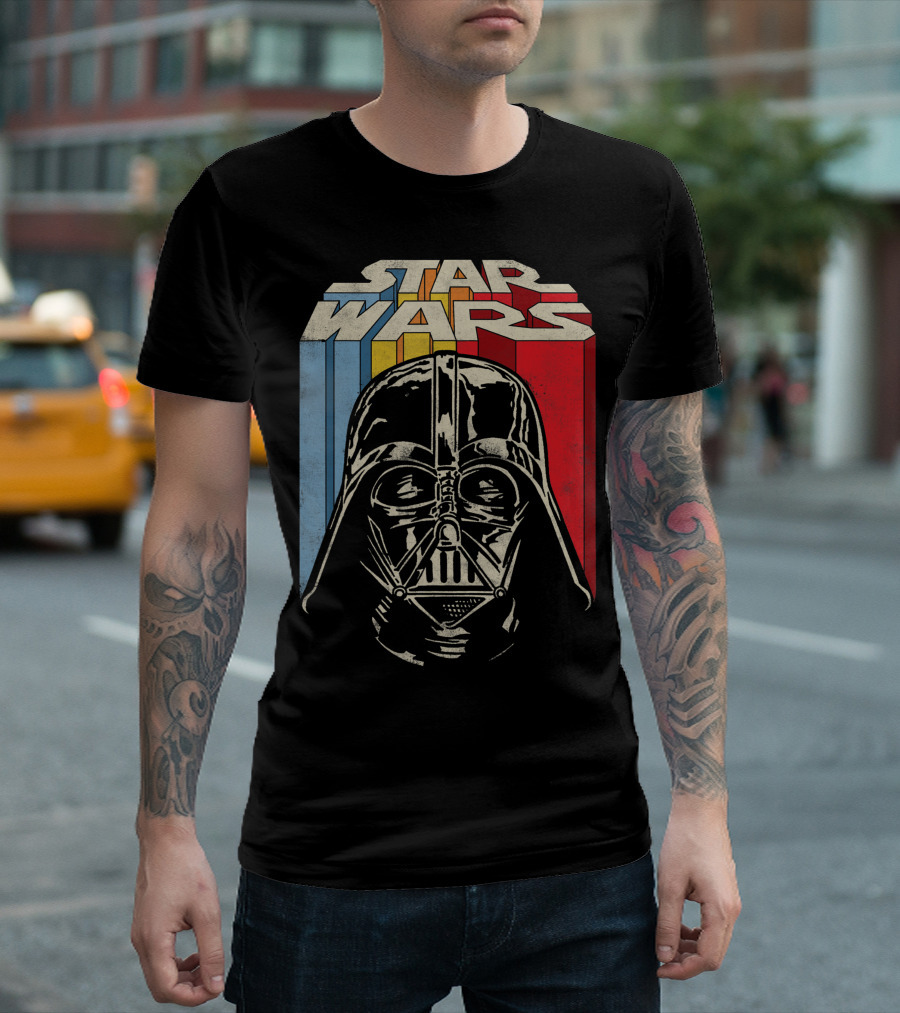 Star Wars Vintage Darth Vader Retro Colors T-Shirt