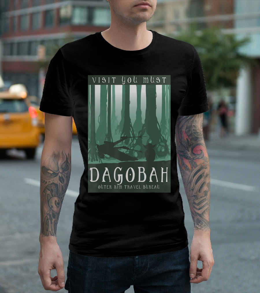 Visit You Must Dagobah Outer Rim Travel Bureau Star Wars T-Shirt