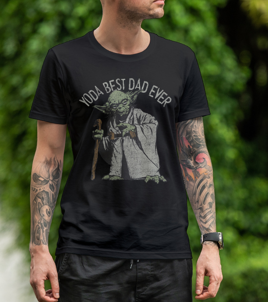Star Wars Yoda Best Dad Ever Jedi Master T-Shirt