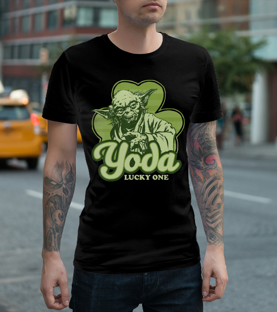 Yoda Lucky One Star Wars Clover T-Shirt