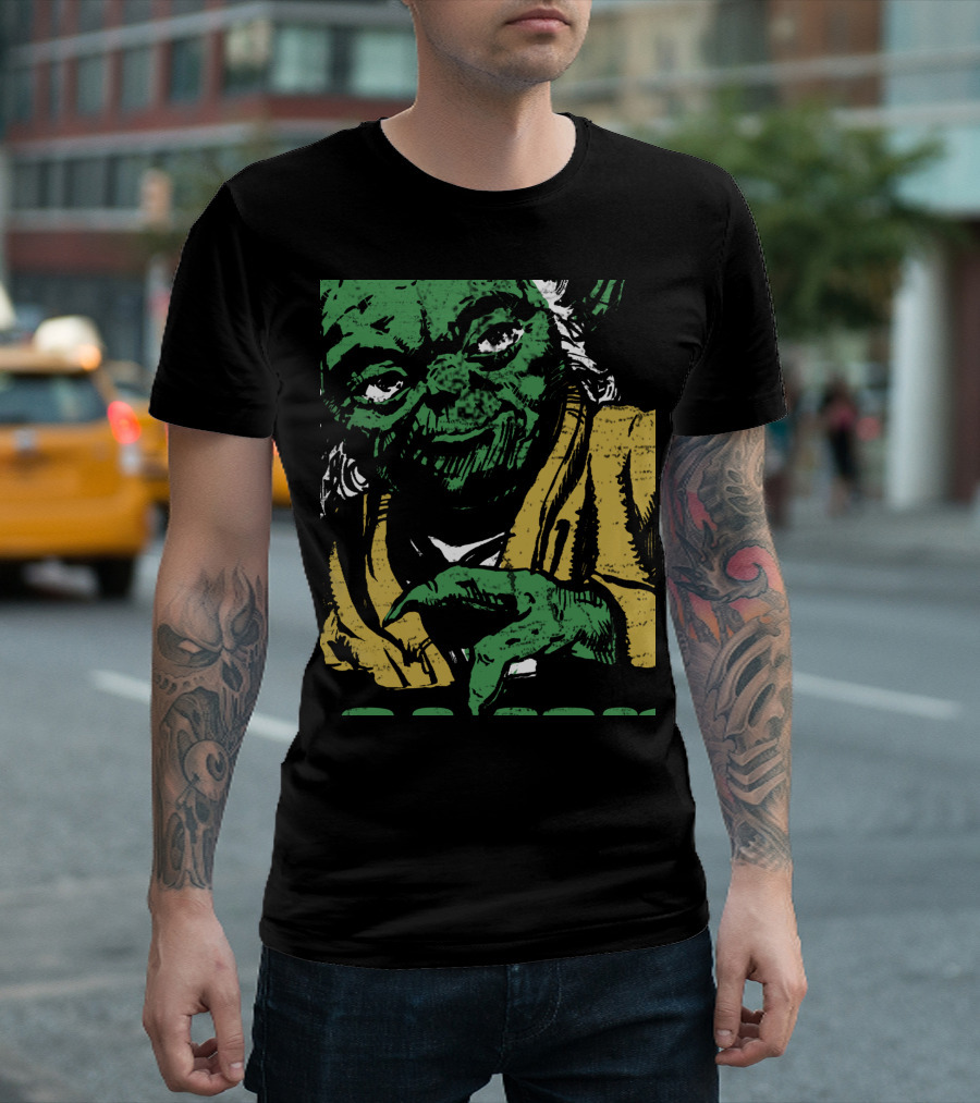 Star Wars Yoda Pinch Me St Paddys Day Rainbow T-Shirt