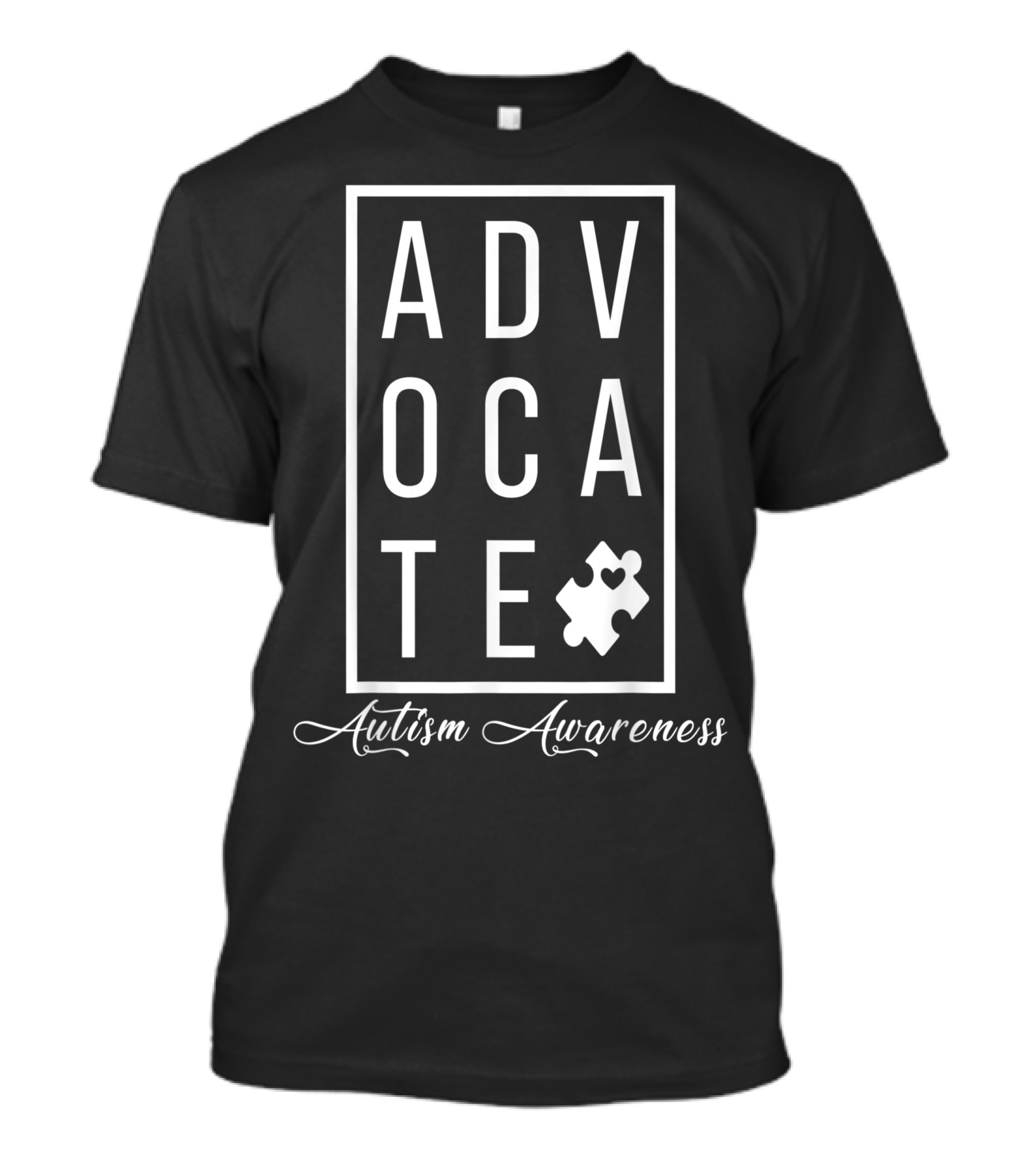 Advocate Autism Awareness Puzzle Piece T-Shirt