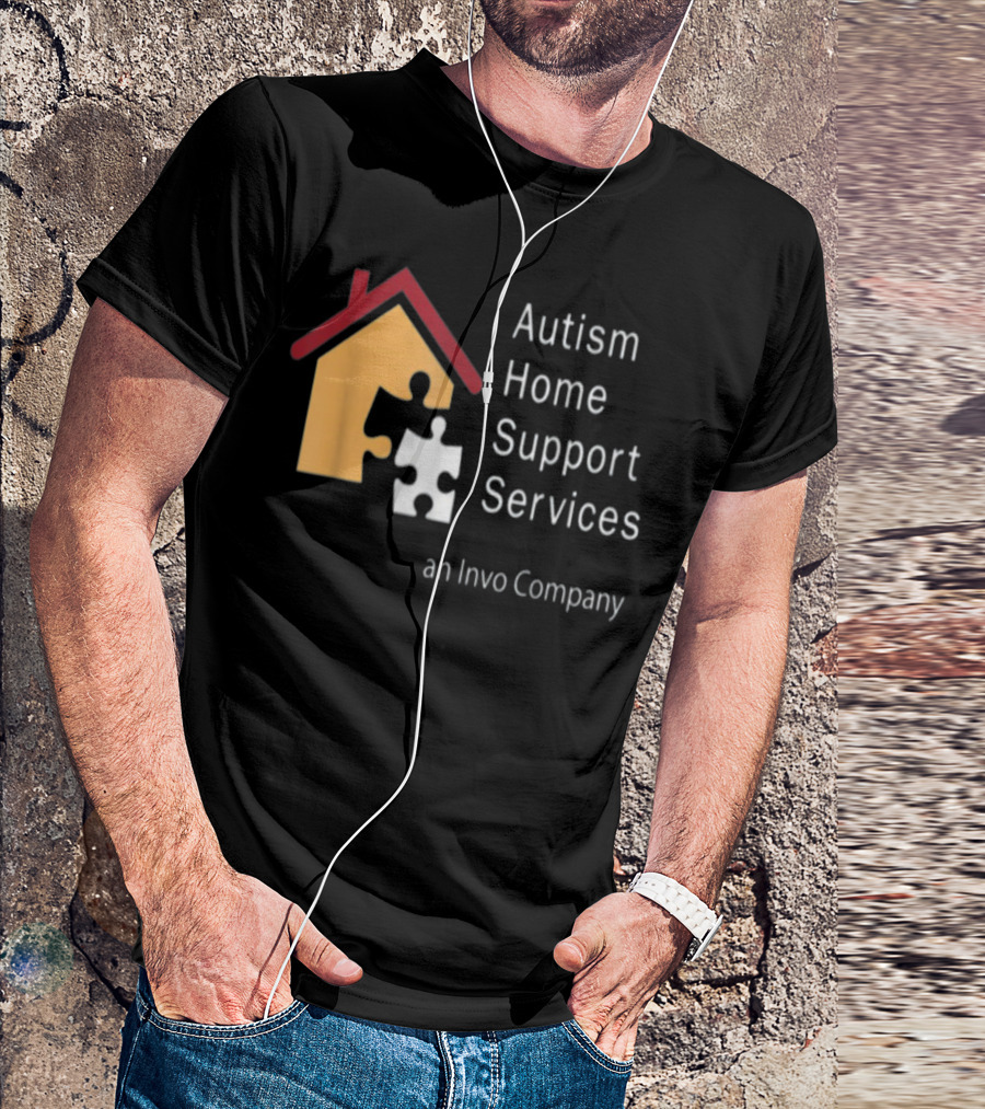 Autism Home Support Services An Invo Company Puzzle Piece House T-Shirt