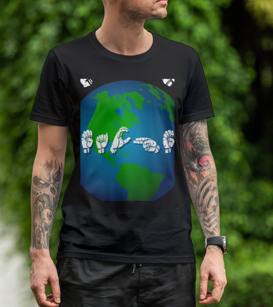 American Sign Language World Best Teacher T-Shirt