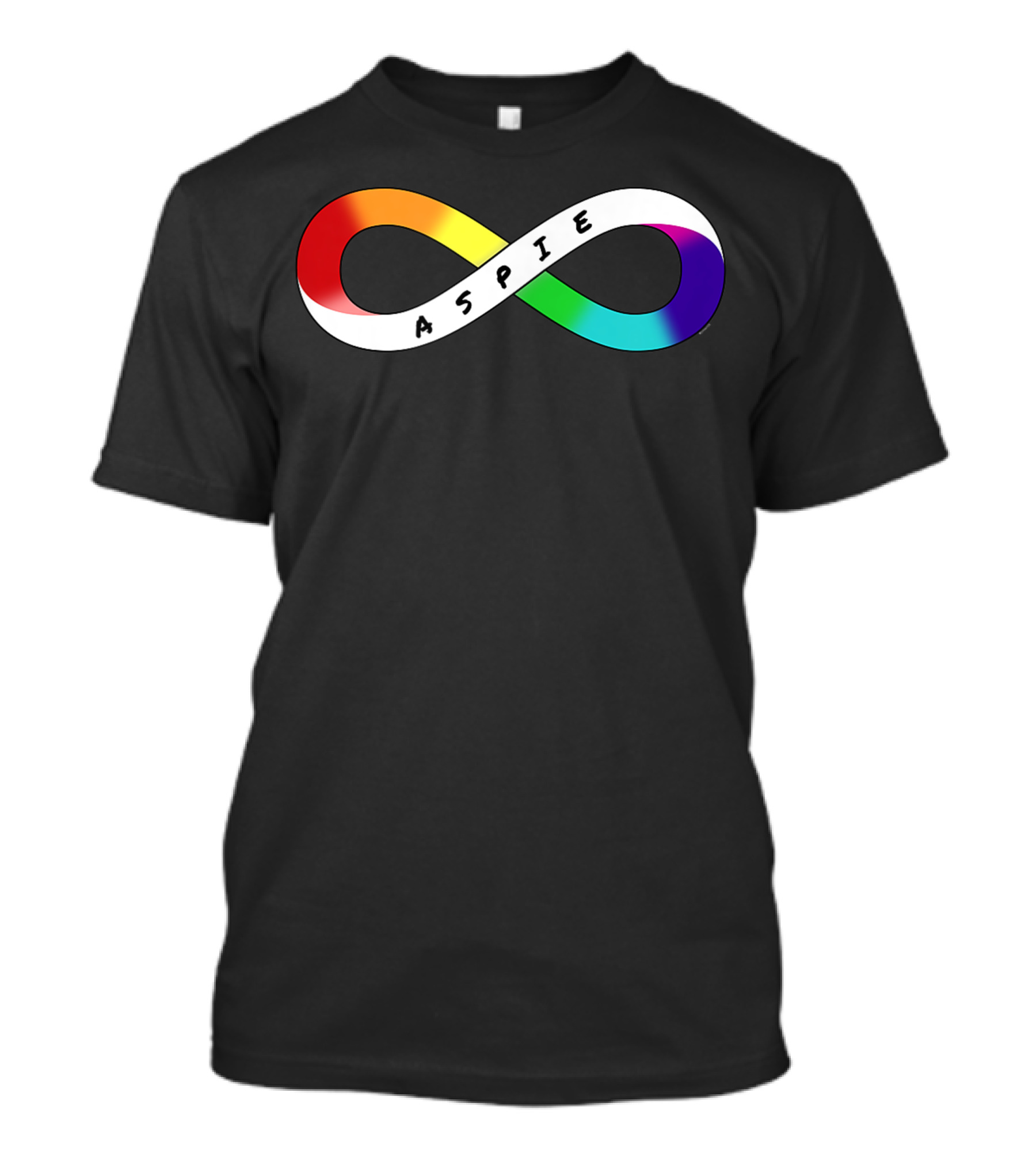 Aspie Rainbow Infinity Neurodiversity Neurodivergent Pride T-Shirt