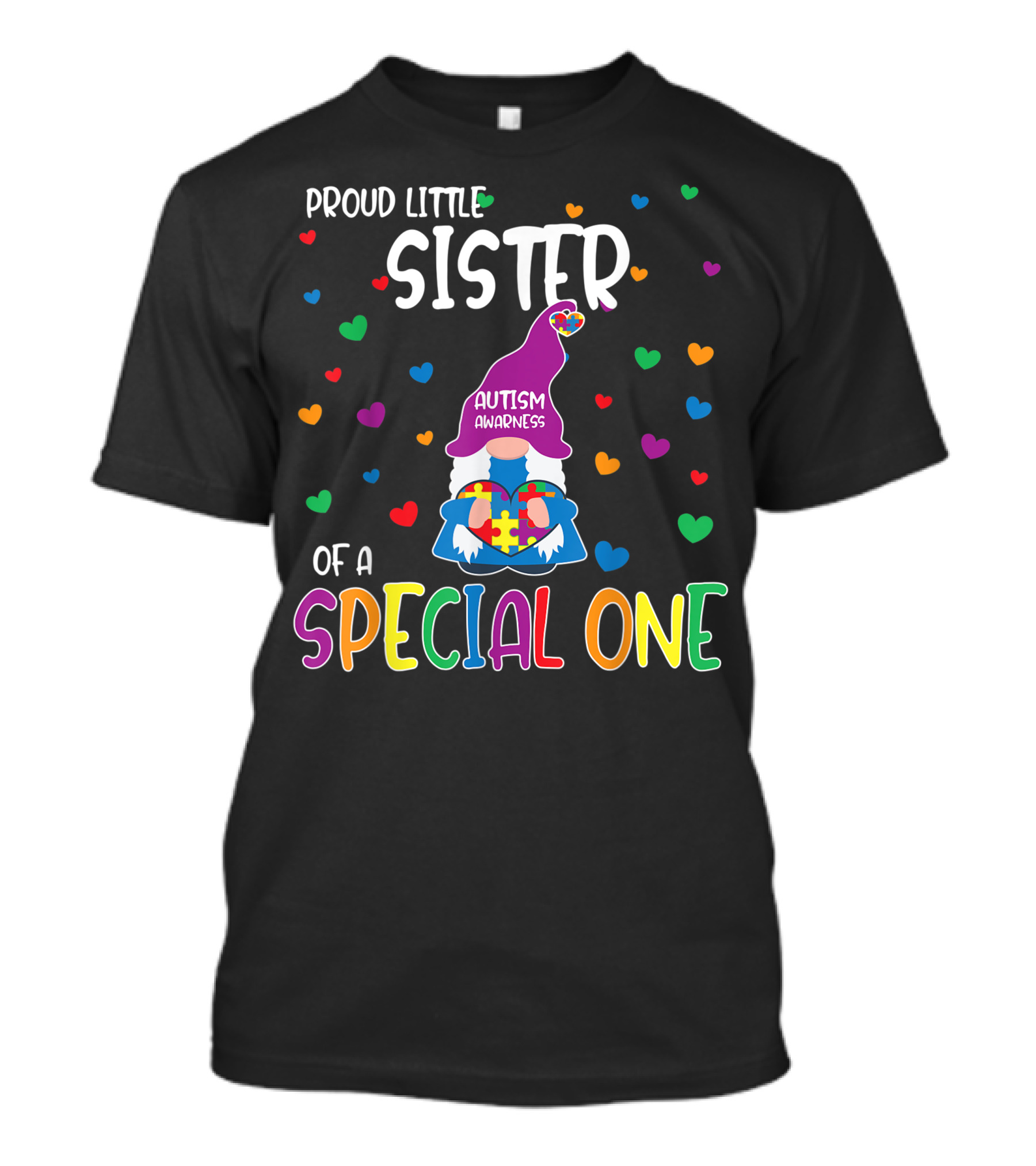 Proud Little Sister Of A Special One Autism Awareness T-Shirt