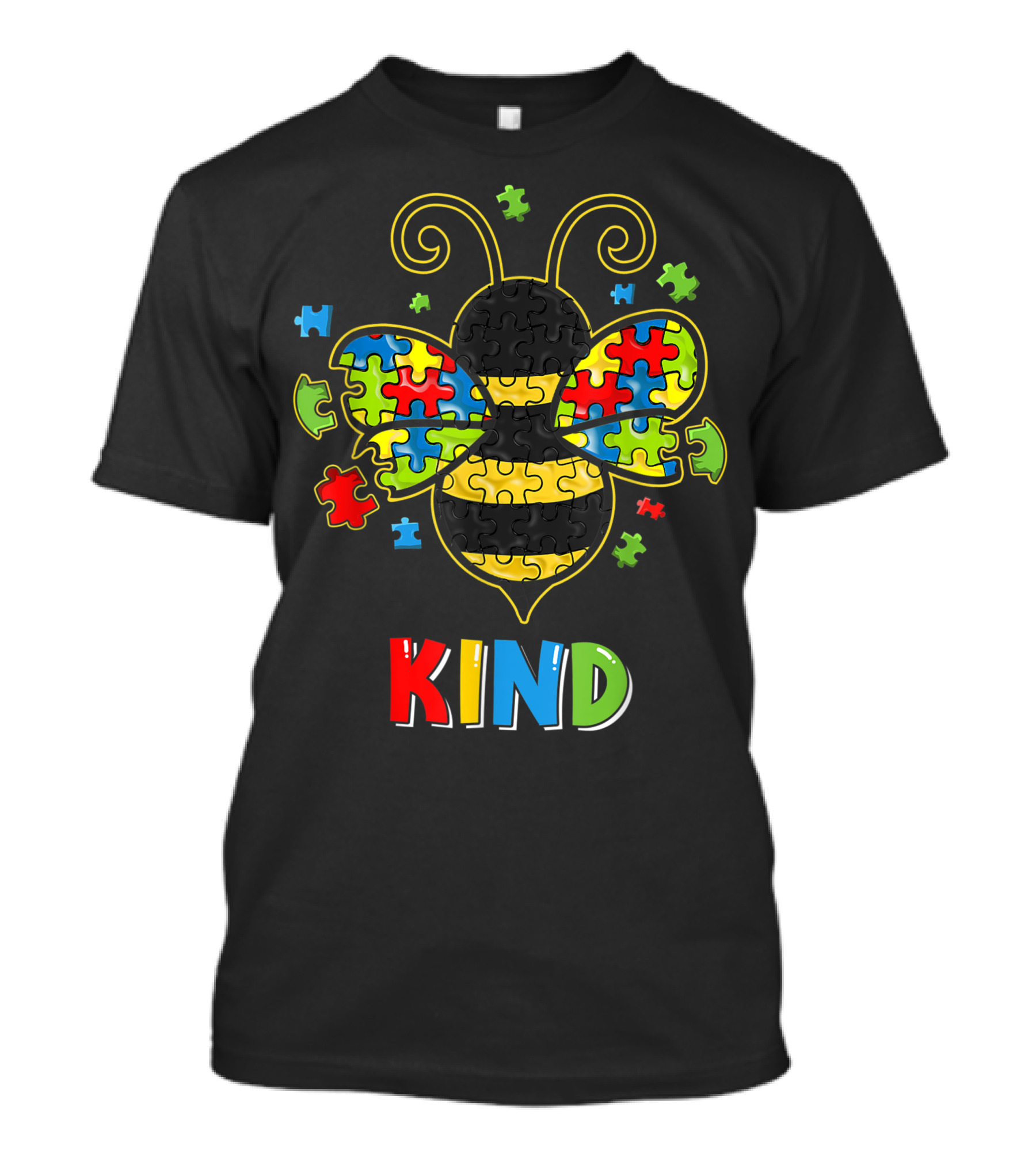 Autism Awareness Puzzle Bee Be Kind Autistic Son Child Kind T-Shirt