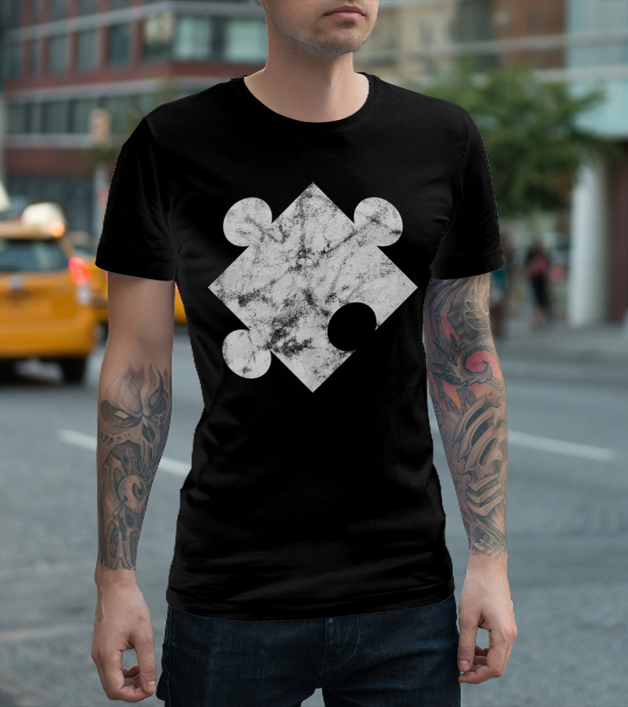 Autism Awareness Puzzle Piece Teachers Therapist Grandparents Teenager T-Shirt
