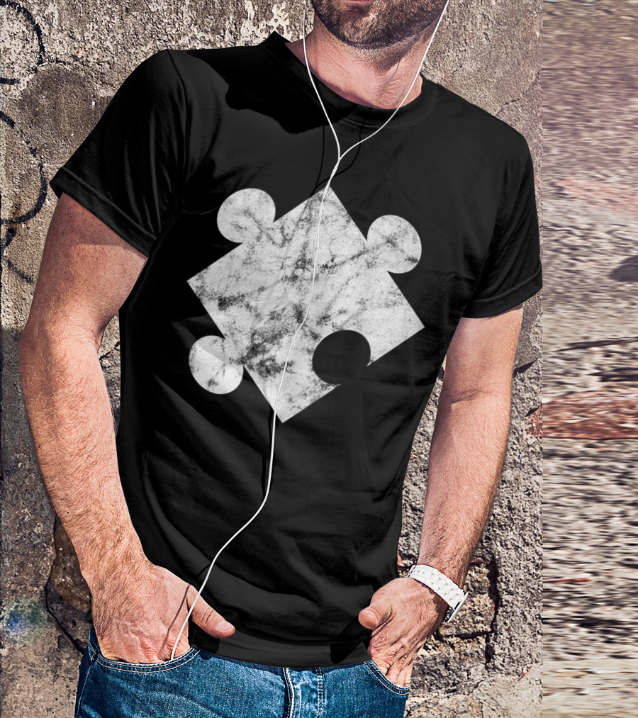 Autism Awareness Puzzle Piece Teachers Therapist Grandparents Teenager T-Shirt