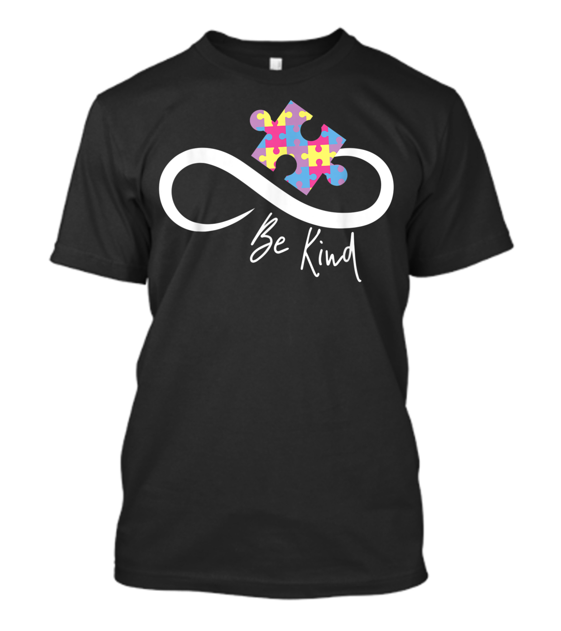 Be Kind Autism Puzzle Piece Infinity T-Shirt