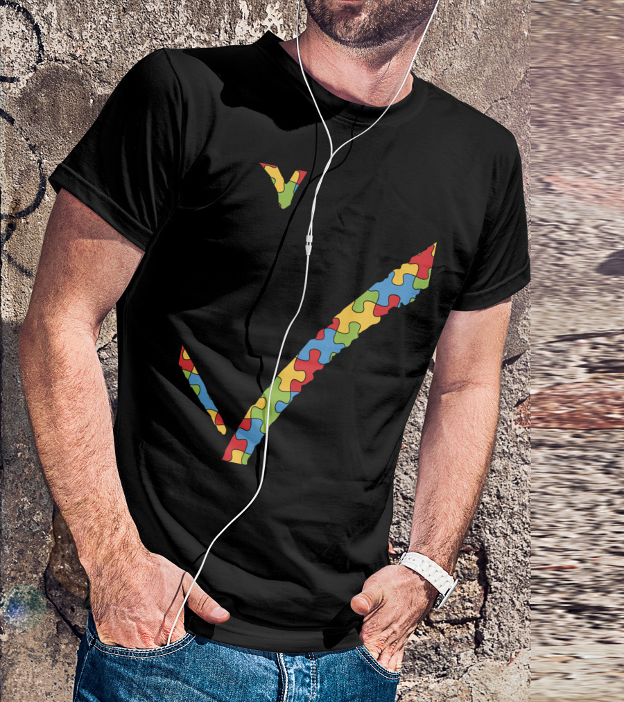Autism Awareness Cousin Puzzle Piece Heart T-Shirt