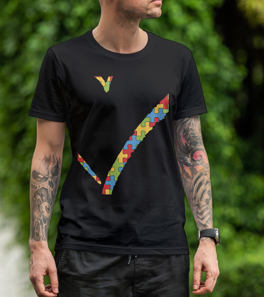 Autism Awareness Cousin Puzzle Piece Heart T-Shirt