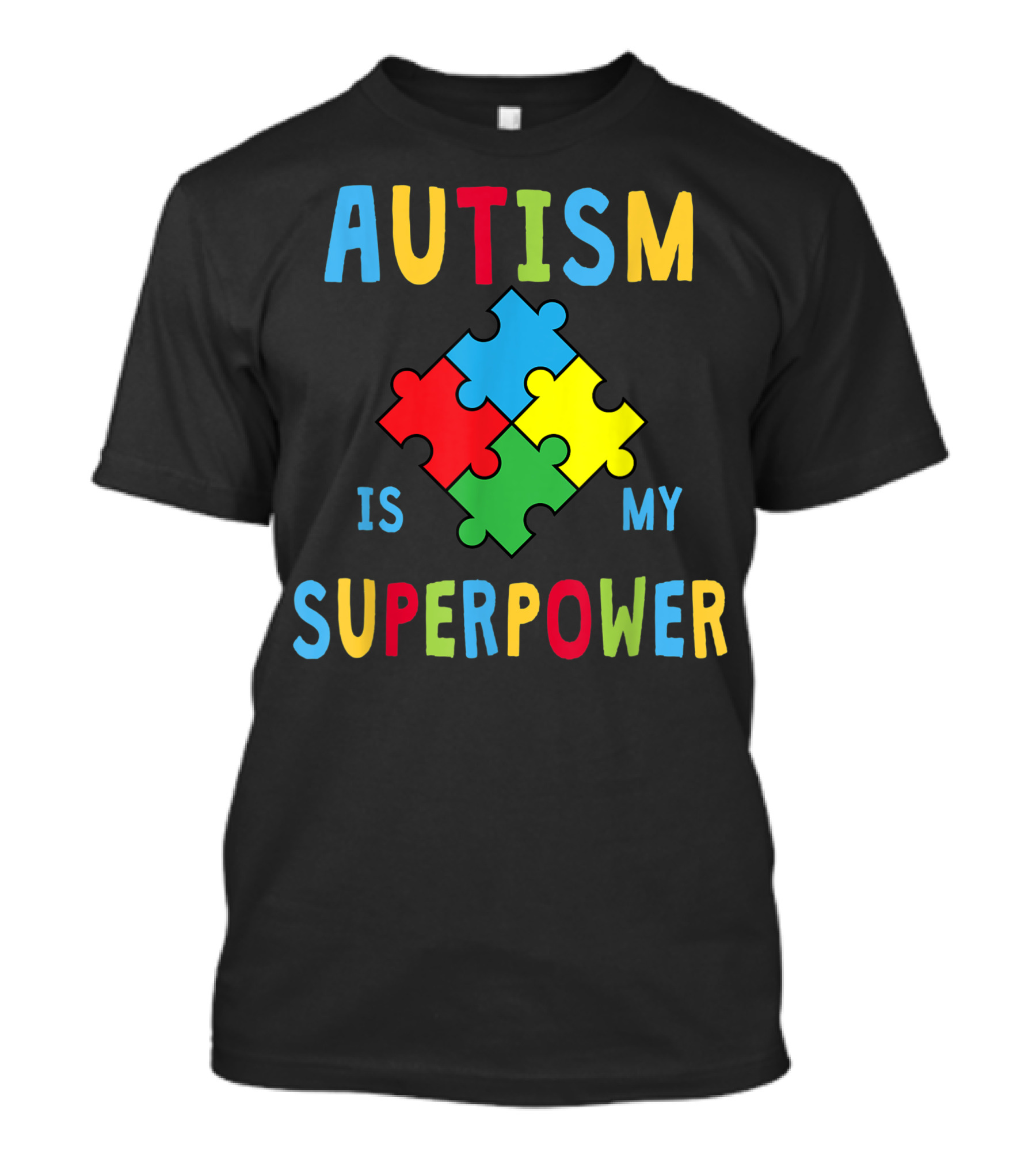 Autism Is My Superpower Puzzle Autism Awareness T-Shirt