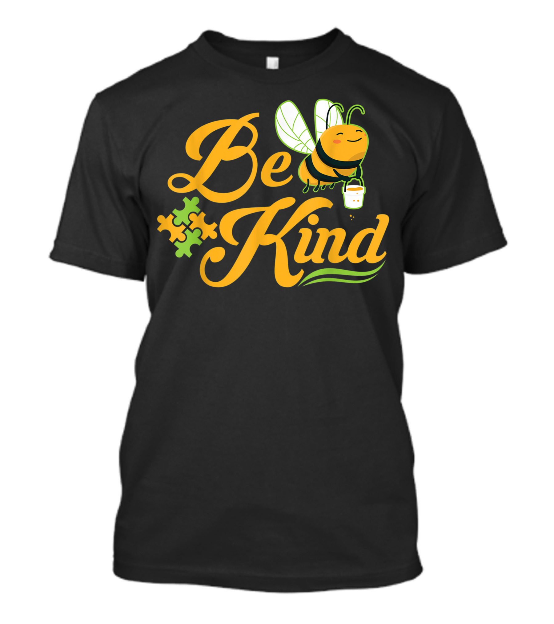 Be Kind Autism Mom Bee Kind Puzzle Piece Kid Child T-Shirt