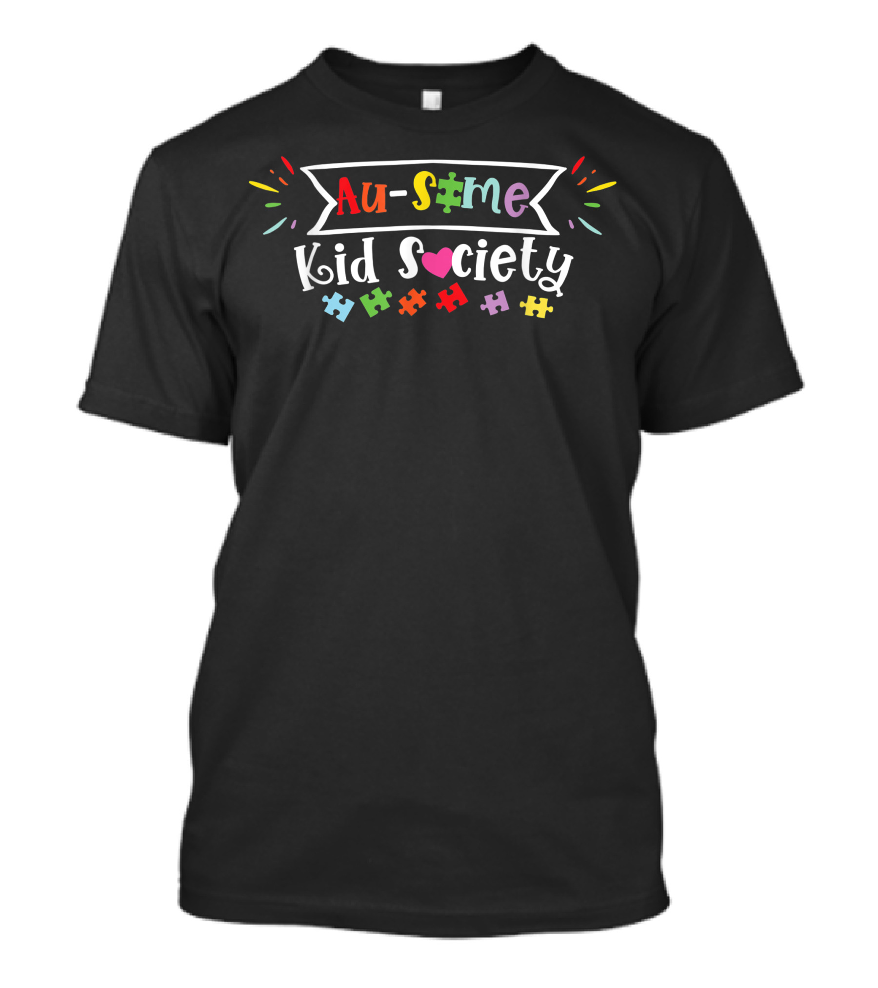 Au-Some Kid Society Autism Child Daughter Son T-Shirt
