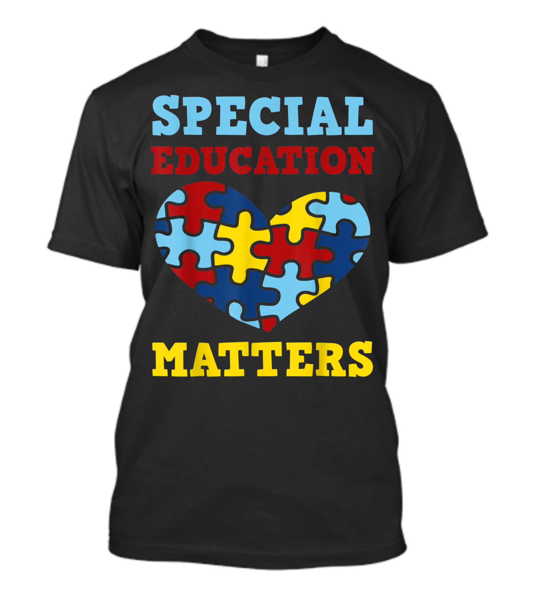Special Education Matters Autism Sped Teacher Puzzle Heart T-Shirt