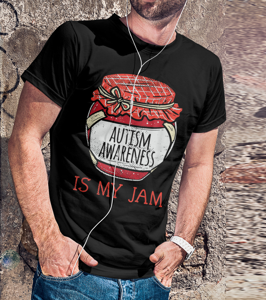 Autism Awareness Is My Jam Autistic Support Women Cute Autism Awareness T-Shirt