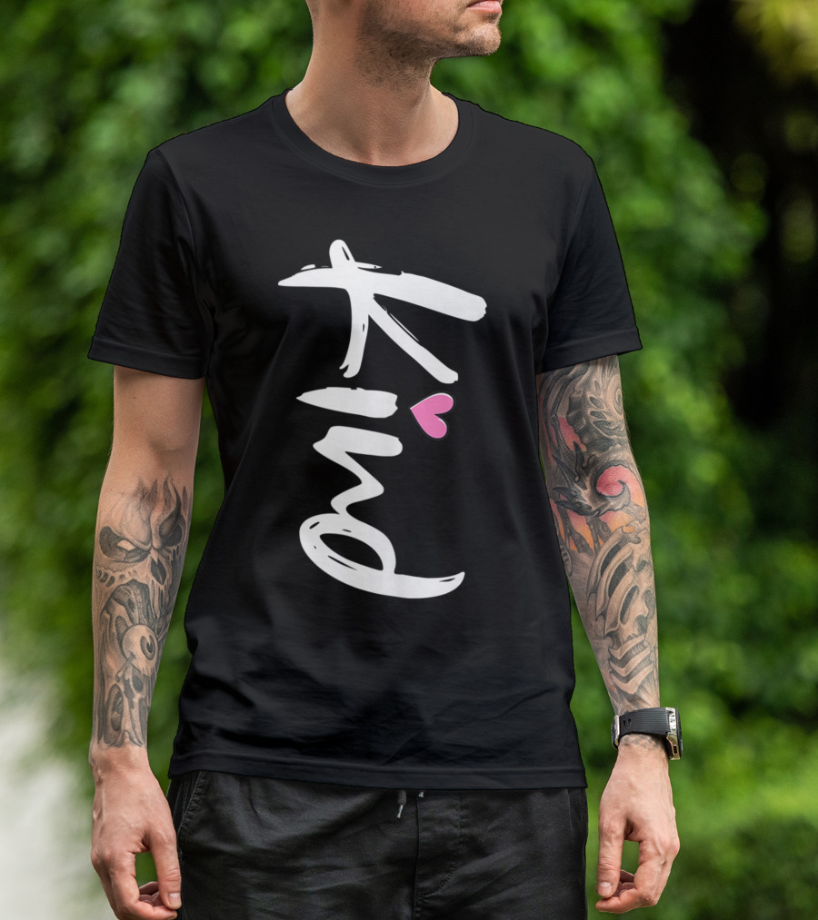 Be Kind Heart Teacher Inspirational Autism Awareness Pink Heart T-Shirt
