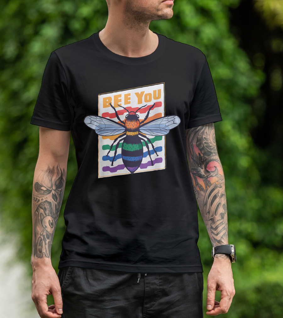 Bee You Bee Different Rainbow Bee Lover T-Shirt