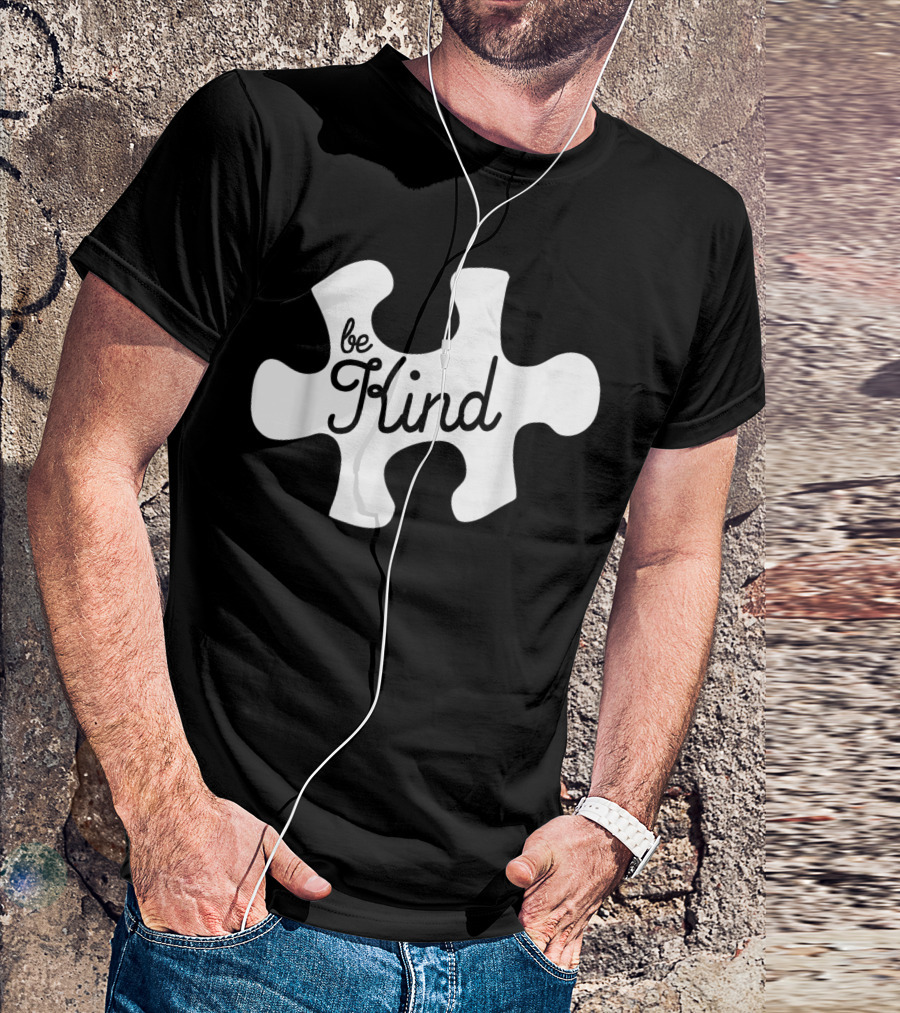 Be Kind Puzzle Piece Attention Deficit Tolerance T-Shirt