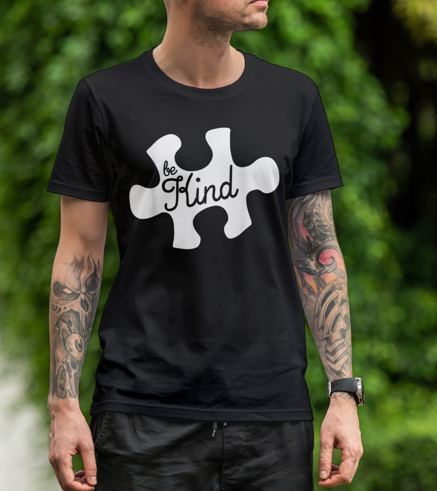 Be Kind Puzzle Piece Attention Deficit Tolerance T-Shirt