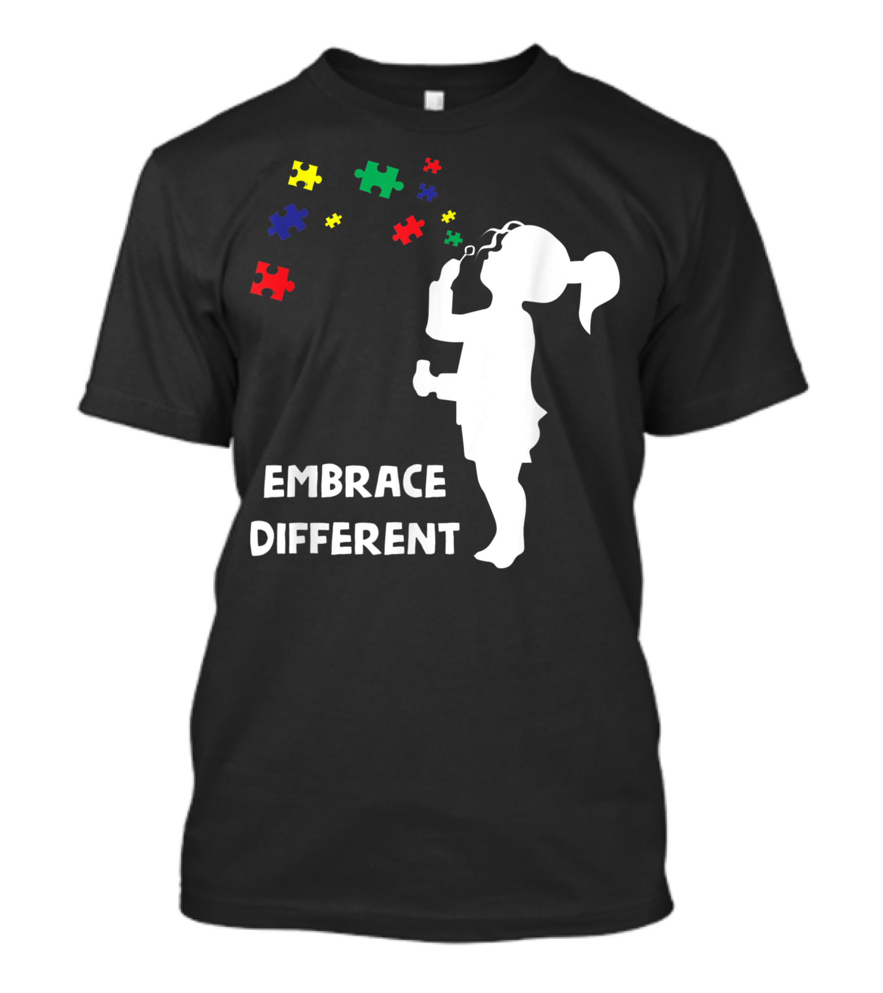 Embrace Different Puzzle Bubble Diversity T-Shirt