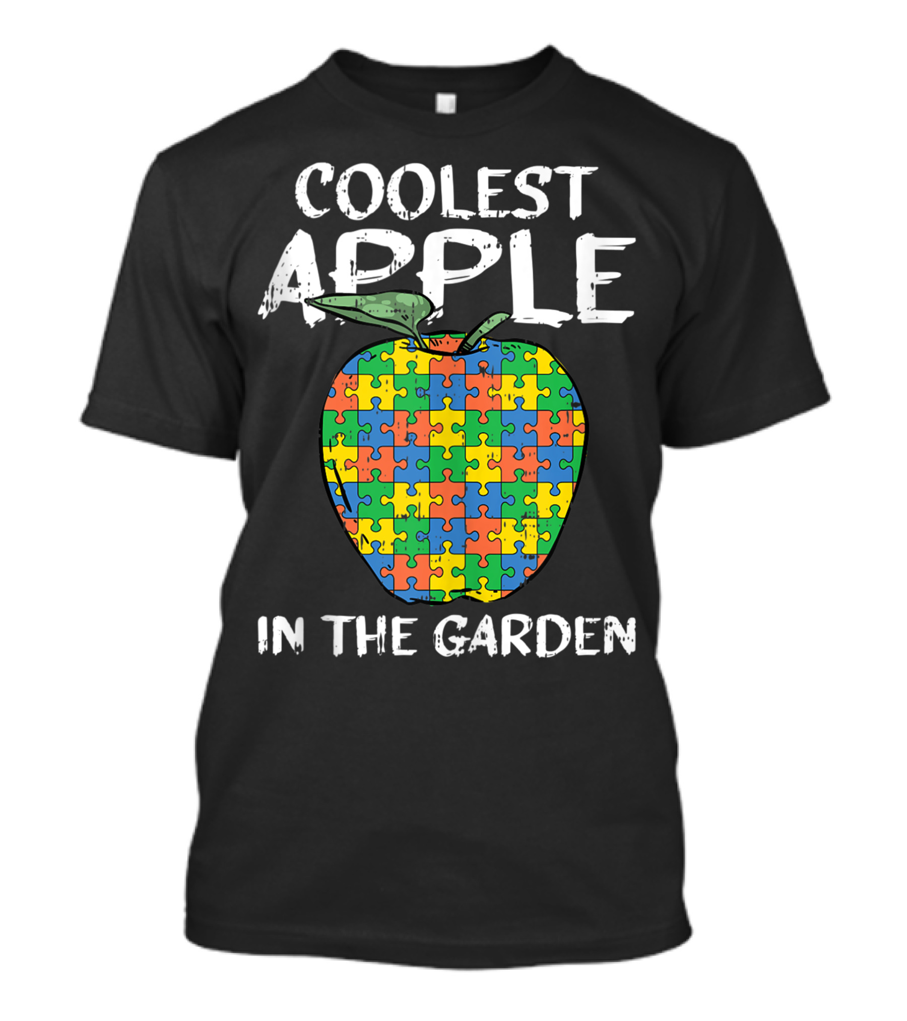 Coolest Apple In The Garden Autism Awareness Puzzle T-Shirt