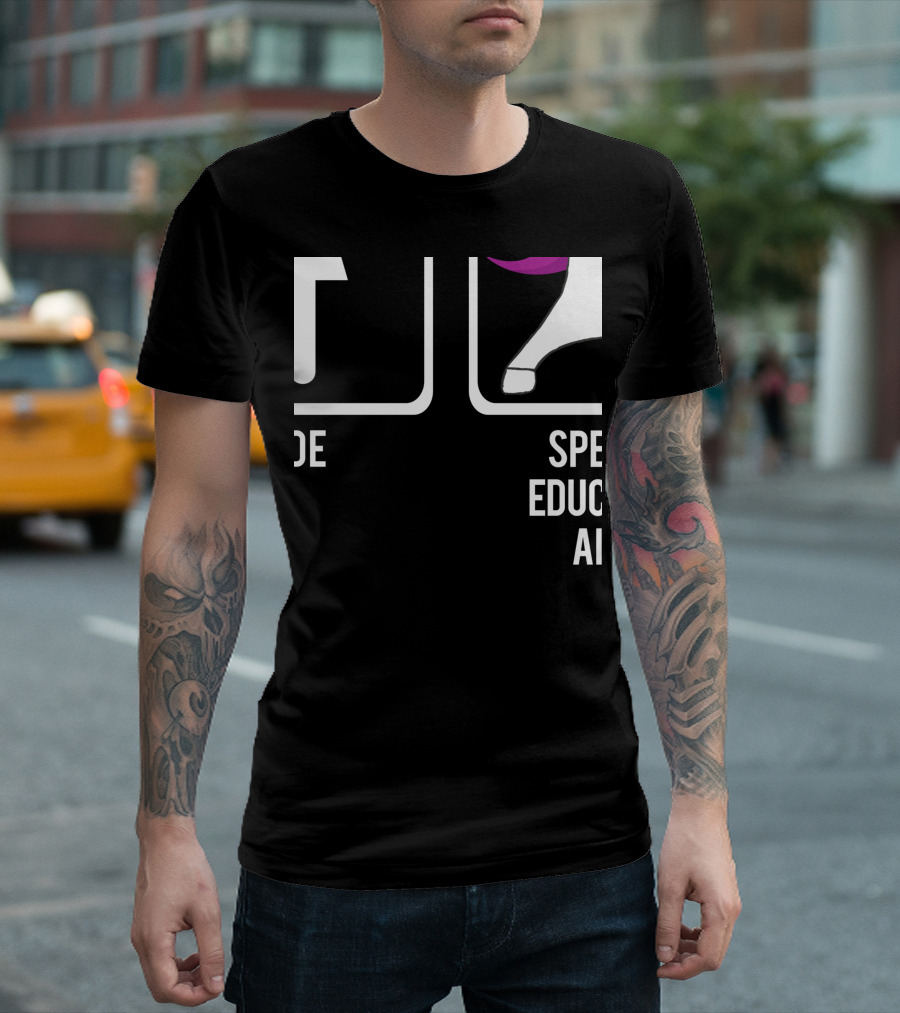 Special Education Aide Dabbing Unicorn Thank You T-Shirt
