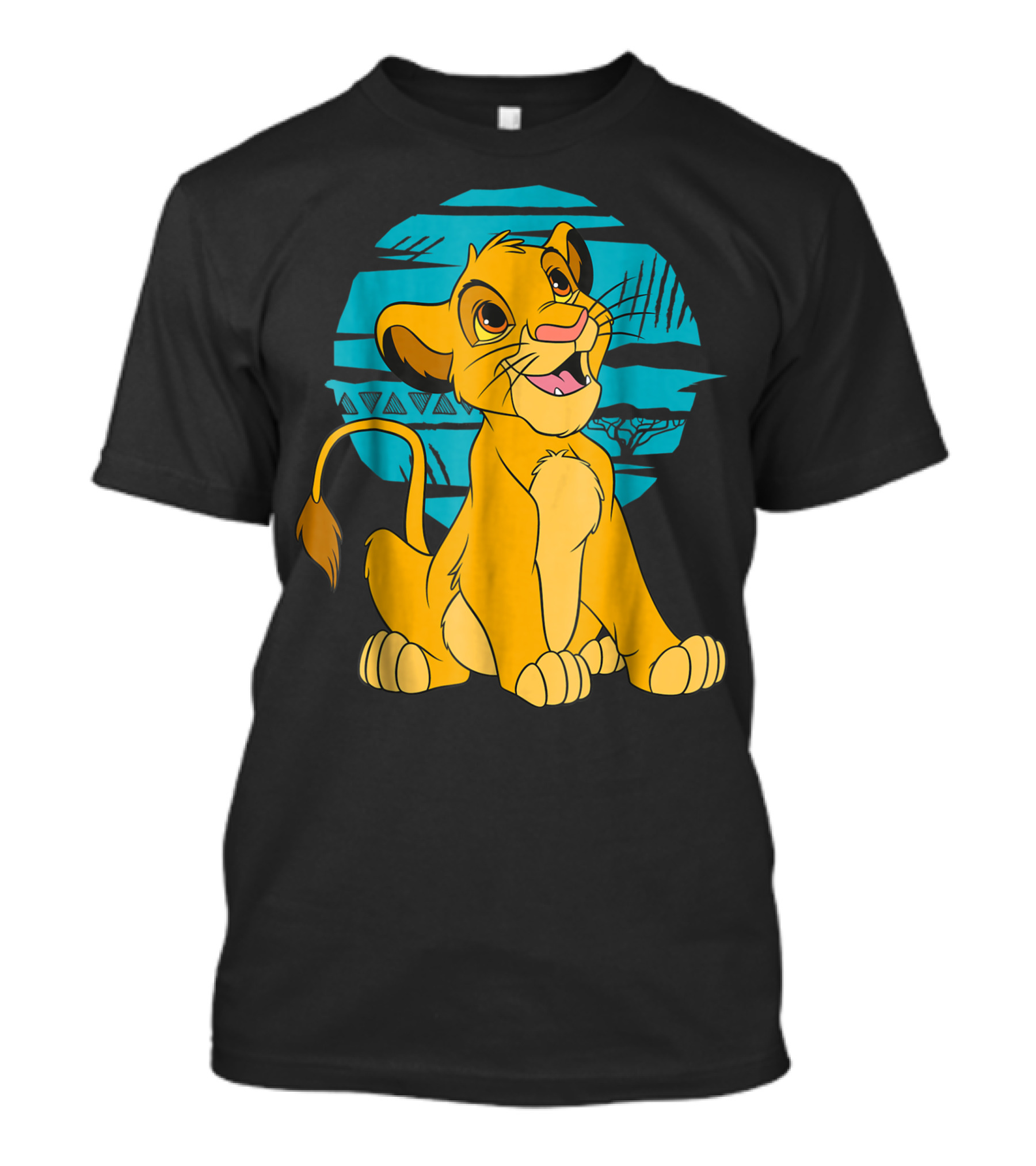Disney The Lion King Young Simba Happy Blue Sky Scene T-Shirt