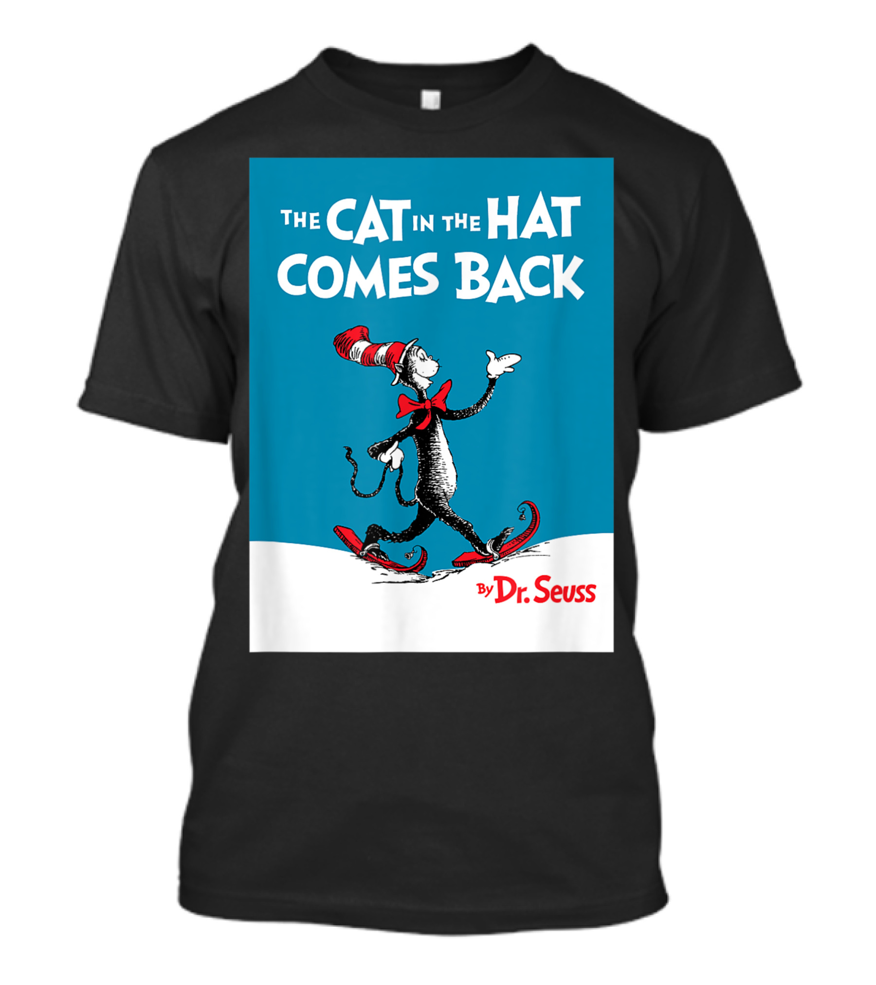The Cat In The Hat Comes Back Dr. Seuss Book Cover Image T-Shirt