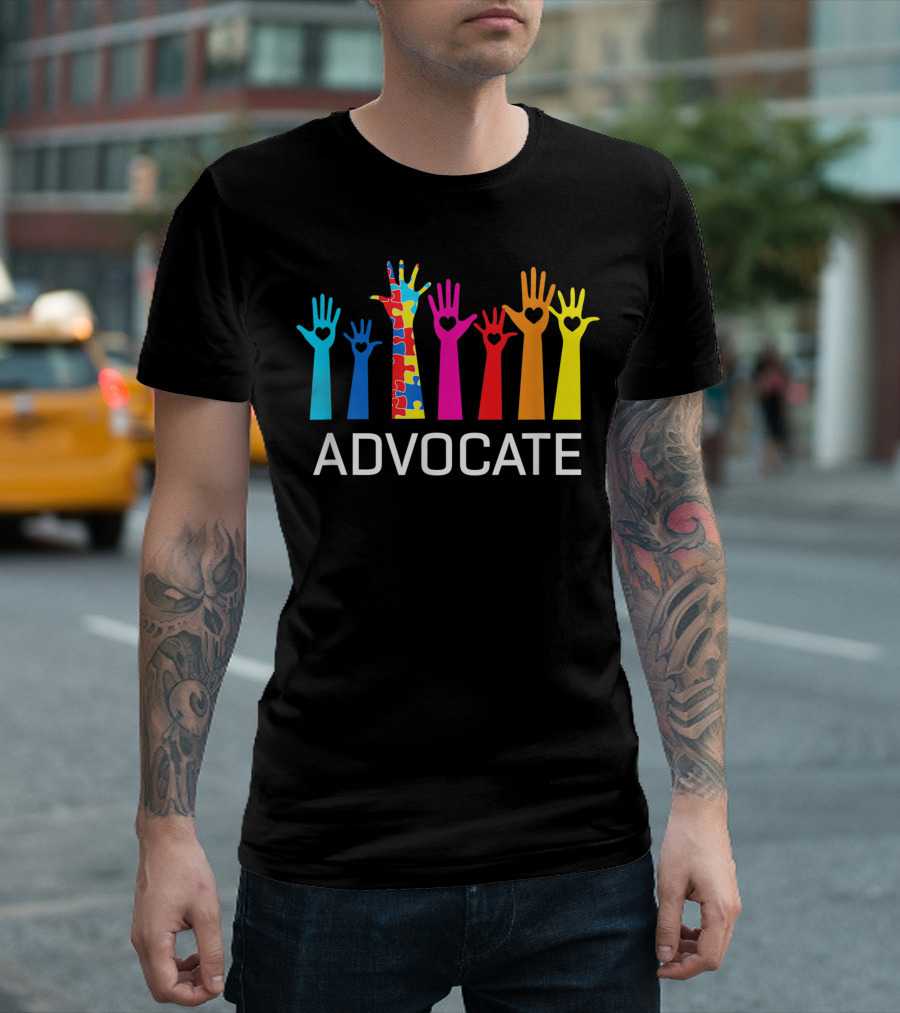 Advocate Aba Therapist Teacher Parent Autism Awareness T-Shirt