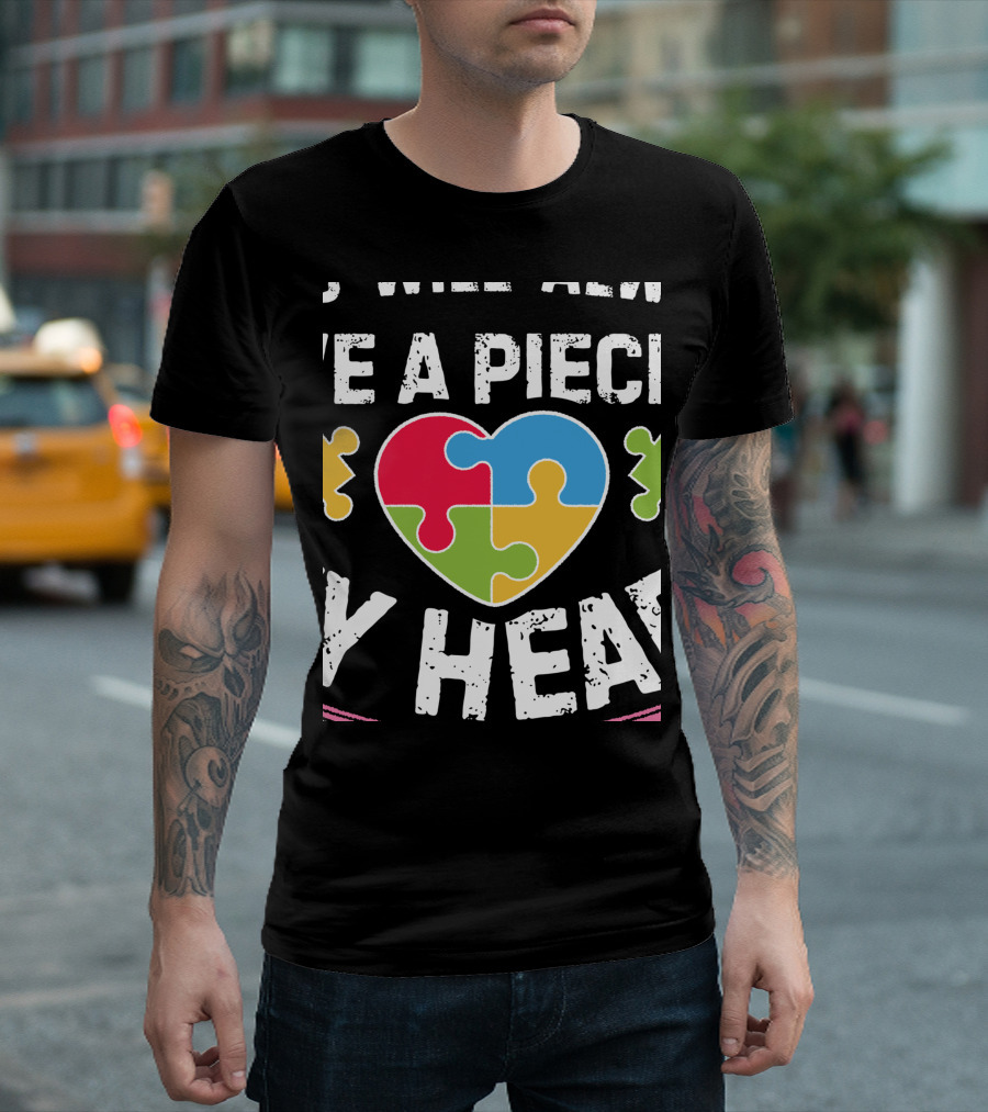 Love Heart Puzzle Autism Awareness Nana T-Shirt